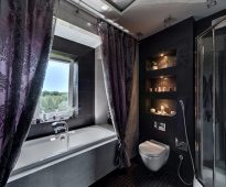 textil fürdőszoba függöny ötletek belső