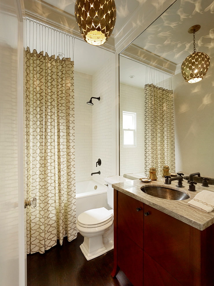 rideaux pour les idées d'intérieur de salle de bain