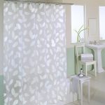 idées de design de rideaux de salle de bain en textile