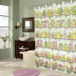 idées de rideaux textiles de salle de bain