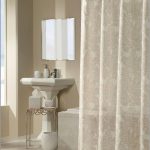 rideaux textiles pour idées de salle de bain