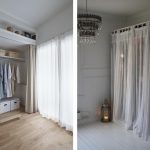 gardiner i omklädningsrummet istället för dörrinteriörsidéerna