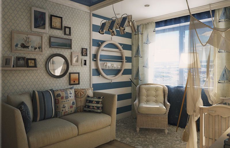 gardiner i rummet av en tonårs pojke idé design