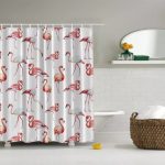 rideaux en textile pour la photo de la salle de bain